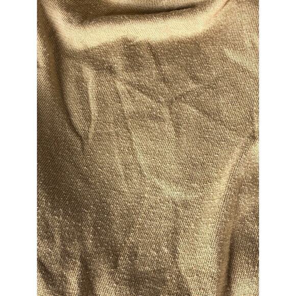 KF/Kaufman Mixed Media Sweater Turtleneck Wool Blend Knit Camel & White XL - Picture 9 of 11